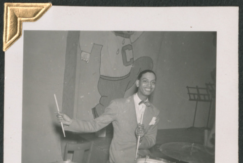 Sonny Greer playing drums (ddr-densho-434-128)