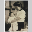 Tamako Tokuda and baby (ddr-densho-383-466)
