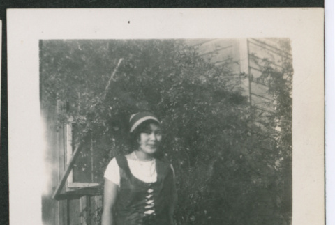woman outside shed (ddr-densho-378-840)