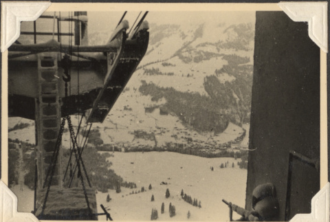 View of cable car line down mountain (ddr-densho-466-807)