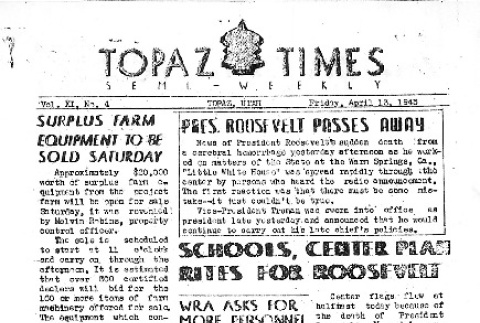 Topaz Times Vol. XI No. 4 (April 13, 1945) (ddr-densho-142-398)