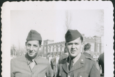 Two men outside, building in background (ddr-densho-434-484)