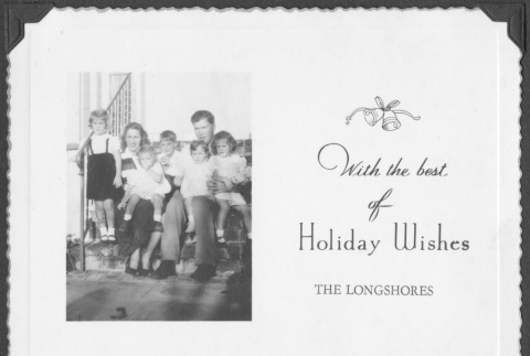 The Longshores' Christmas photo (ddr-densho-443-18)