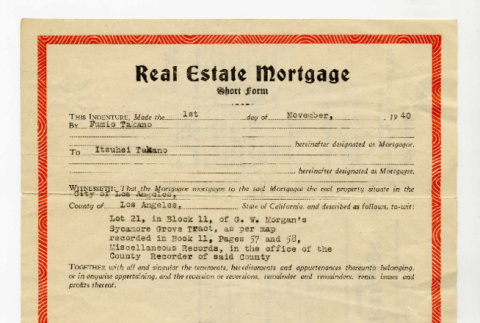 Real estate mortgage short form (ddr-csujad-42-19)