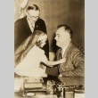 Franklin D. Roosevelt speaking with a young girl (ddr-njpa-1-1497)