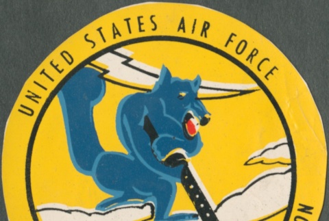 Sticker for the 18th Fighter Interceptor Squad Air Force (ddr-densho-321-323)