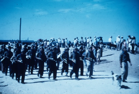 Drum and bugle corps on parade (ddr-densho-160-76)
