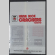 Hana Rice Crackers Toasted (ddr-densho-499-80)