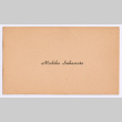 Michiko Sakamoto's graduation name card (ddr-densho-550-109)