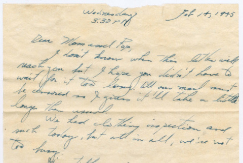 Letter from Tadashi Ishida to Mr. & Mrs. Y Ishida (ddr-densho-535-135)