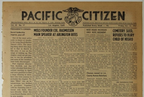 Pacific Citizen, Vol. 45, No. 17 (October 25, 1957) (ddr-pc-29-43)