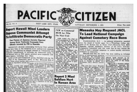 The Pacific Citizen, Vol. 33 No. 8 (September 1, 1951) (ddr-pc-23-35)