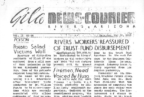 Gila News-Courier Vol. II No. 64 (May 29, 1943) (ddr-densho-141-100)