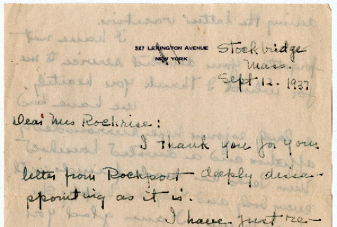 Letter from R.U. Johnson to Agnes Rockrise (ddr-densho-335-39)
