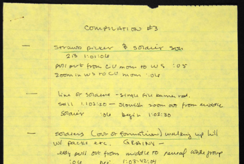 Compilation #3 edit logs for Nisei Soldier (ddr-densho-1007-1411)