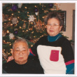 Mitzi Isoshima and Takeo Isoshima at Christmas (ddr-densho-477-706)