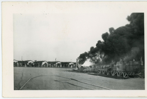 Fire at Gila River (ddr-densho-37-2143)