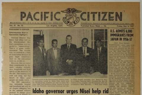Pacific Citizen, Vol. 45, No. 23 (December 6, 1957) (ddr-pc-29-49)