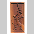 Carved wood panel of tree with birds (ddr-ajah-9-3)