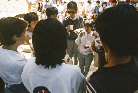 Campers taking communion on the last day of camp (ddr-densho-336-1794)