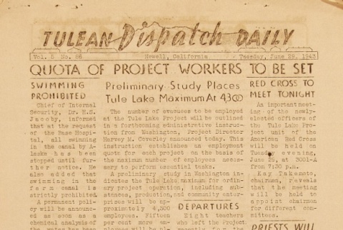 Tulean Dispatch Vol. 5 No. 86 (June 29, 1943) (ddr-densho-65-239)