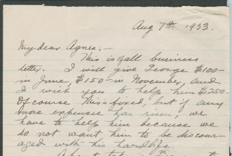 Letter from Thomas S Rockrise to Agnes Rockrise (ddr-densho-335-277)