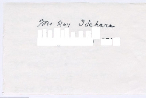 Address and note (ddr-densho-501-80)