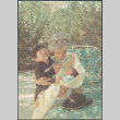 Agnes Sakura with grandsons Danny and Peter (ddr-densho-523-482)