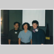 Susan Mochizuki and Karin Zaugg group photo with Tom Ikeda (ddr-densho-506-143)