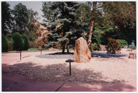 Driveway with rock landscaping (ddr-densho-377-1884)