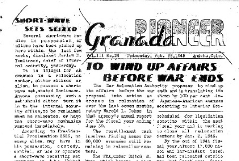 Granada Pioneer Vol. III No. 34 (February 28, 1945) (ddr-densho-147-247)