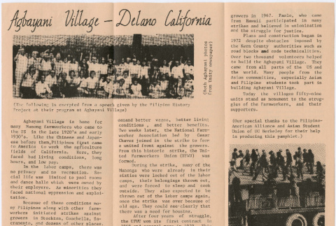 Flyer for the Pilipino History Project (ddr-densho-444-146)