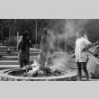 Campers around a bonfire (ddr-densho-336-262)