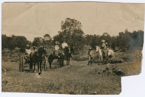 Group on horseback (ddr-densho-492-32)
