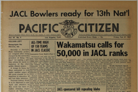 Pacific Citizen, Vol. 48, No. 9 (February 27, 1959) (ddr-pc-31-9)