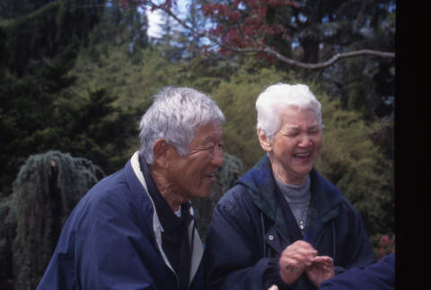 Tom and Amy Kubota at dedication of Stroll Garden (ddr-densho-354-1888)