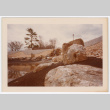 Rock waterfall and pond (ddr-densho-377-2214)