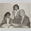 Samuel Wilder King meeting with two high school students (ddr-njpa-2-552)