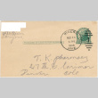 Letter sent to T.K. Pharmacy from Gila River concentration camp (ddr-densho-319-300)