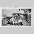 Group of six young people with car (ddr-densho-1007-50)
