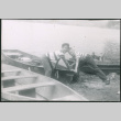 Two boy with row boat (ddr-densho-523-255)