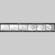 Negative film strip for Farewell to Manzanar scene stills (ddr-densho-317-210)
