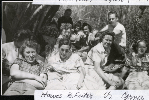 Josephine Hawes, Feitis Family, Carney Family, Manzanar, hospital staff (ddr-densho-343-134)