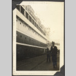 Men standing by ship on wharf (ddr-densho-326-544)