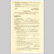 Claim for damage to or loss of real or personal property by a person of Japanese ancestry, Form no. Cl. 1,  work sheet (ddr-csujad-42-134)