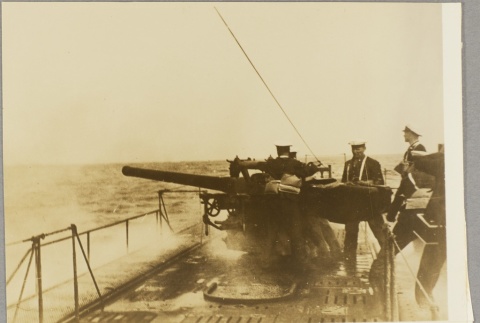 Sailors on a U-boat firing a cannon (ddr-njpa-13-928)
