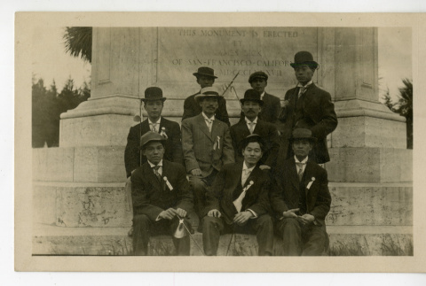 Japanese immigrants at Francis Scott Key Monument (ddr-csujad-42-197)