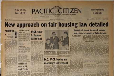 Pacific Citizen, Vol. 64, No. 5 (February 3, 1967) (ddr-pc-39-5)