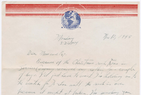 Letter from Tadashi Ishida to Mr. & Mrs. Y Ishida (ddr-densho-535-289)