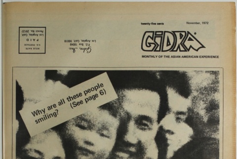 Gidra, Vol. IV, No. 11 (November 1972) (ddr-densho-297-43)